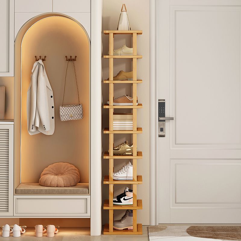 Meuble de Rangement QALENA™ SlimWood – Armoire Étroit e pour Entrée & Couloir